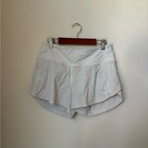 lululemon mid rise speed up shorta